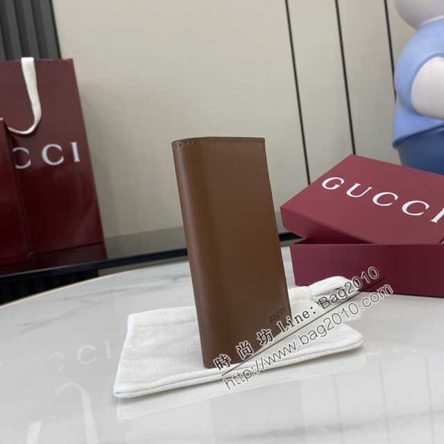 Gucci專櫃古馳最新款Emblem系列雙折卡片夾錢包卡包 jh2600型號：818953